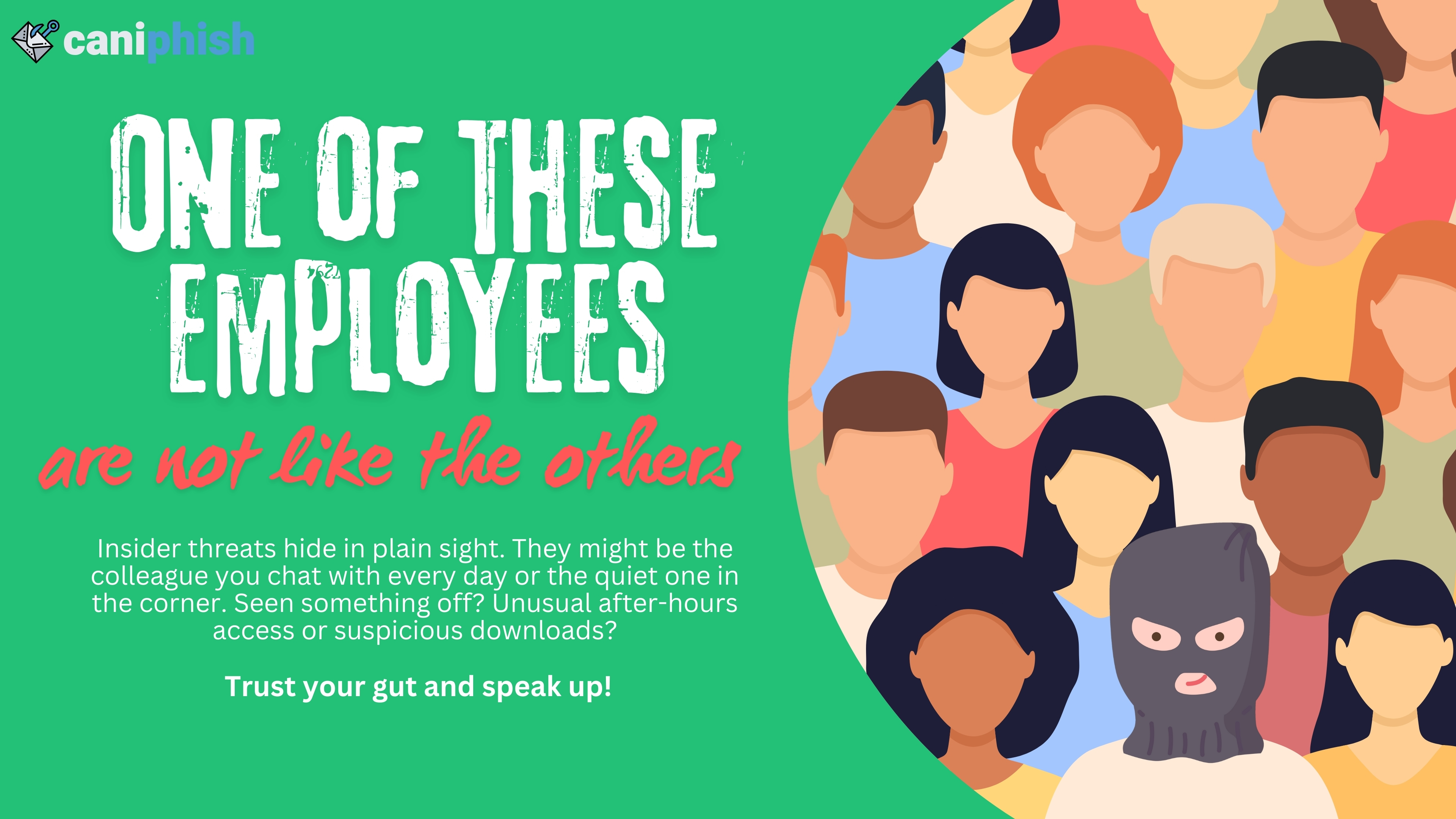 Wallpaper highlighting insider threat risks.